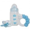 Accessoires set blauw – Poppen flesje rammelaar en speen