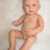 Levensechte Babypop Newborn Jongen fullbody blank 52 cm - Afbeelding 14