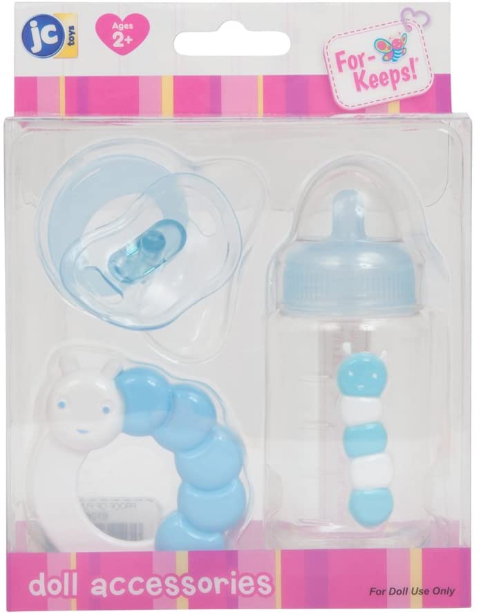 emmer Matroos dorst Accessoires set blauw – Poppen flesje rammelaar en speen – Babypoppenshop –  by Selintoys