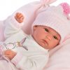 Llorens levensechte babypop fullbody meisje met kleding kussen en speen 35 cm