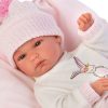Llorens levensechte babypop fullbody meisje met kleding kussen en speen 35 cm - Afbeelding 5