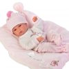 Llorens levensechte babypop fullbody meisje met kleding kussen en speen 35 cm - Afbeelding 2