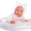 Llorens levensechte babypop softbody baby pop met geluid kleding kussen speen 42 cm - Laatste