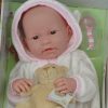 Berenguer babypop fullbody meisje bruine ogen kleding knuffel flesje en speen 42 cm - Afbeelding 6