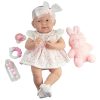 Berenguer babypop meisje fullbody blauwe ogen met kleding speen en accessoires 38 cm - Afbeelding 2