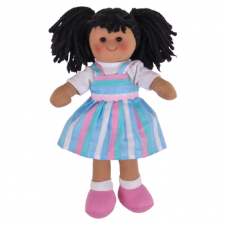 zout semester Blind vertrouwen Stoffen pop lappenpop Kira 28 cm – Babypoppenshop – by Selintoys