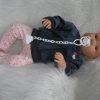 AD9d Levensechte babypop softbody Leoni blauwe ogen met kleding 52 cm - Afbeelding 22