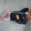 AD9d Levensechte babypop softbody Leoni blauwe ogen met kleding 52 cm - Afbeelding 23
