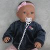 AD9d Levensechte babypop softbody Leoni blauwe ogen met kleding 52 cm - Afbeelding 4