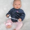 AD9d Levensechte babypop softbody Leoni blauwe ogen met kleding 52 cm - Afbeelding 17