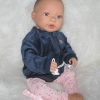 AD9d Levensechte babypop softbody Leoni blauwe ogen met kleding 52 cm - Afbeelding 6
