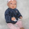 AD9d Levensechte babypop softbody Leoni blauwe ogen met kleding 52 cm - Afbeelding 15