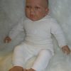 AD5d Levensechte babypop softbody pop met 2 delige velours kleding 53 cm - Afbeelding 4