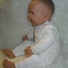 AD5d Levensechte babypop softbody pop met 2 delige velours kleding 53 cm - Afbeelding 3