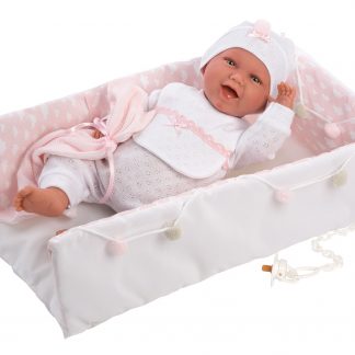 verwijzen Ecologie Dubbelzinnigheid Llorens levensechte babypop soft body baby pop met geluid kleding  verschoonkussen en speen 42 cm – Babypoppenshop – by Selintoys