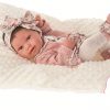 Antonio Juan levensechte babypop fullbody meisje met haar kleding kussen speen 43 cm - Afbeelding 5