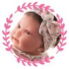 Antonio Juan levensechte babypop fullbody meisje met haar kleding kussen speen 43 cm - Afbeelding 10