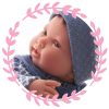 Antonio Juan levensechte babypop fullbody jongen met haar kleding kussen speen 43 cm - Afbeelding 17