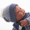 Antonio Juan levensechte babypop fullbody jongen met haar kleding kussen speen 43 cm - Afbeelding 13