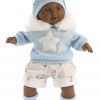 Llorens softbody pop donker met geluid kleding speen 38 cm - Afbeelding 2