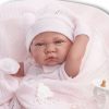 Antonio Juan levensechte babypop fullbody meisje met kleding deken en speen 43 cm - Afbeelding 3