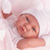 Antonio Juan levensechte babypop fullbody meisje met kleding deken en speen 43 cm