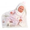 AKTIE Llorens levensechte babypop softbody baby pop met geluid met kleding deken speen 42 cm - Afbeelding 5