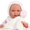 AKTIE Llorens levensechte babypop softbody baby pop met geluid met kleding deken speen 42 cm - Afbeelding 3