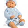 Llorens babypop fullbody jongen Aziatisch met kleding en speen 45 cm