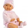 Llorens babypop fullbody meisje Aziatisch met kleding en speen 45 cm