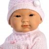 Llorens babypop fullbody meisje Aziatisch met kleding en speen 45 cm - Afbeelding 5