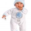 Llorens softbody babypop mini baby popje met geluid en kleding 30 cm - Afbeelding 3