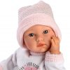 Llorens softbody babypop mini baby popje met geluid en kleding 30 cm