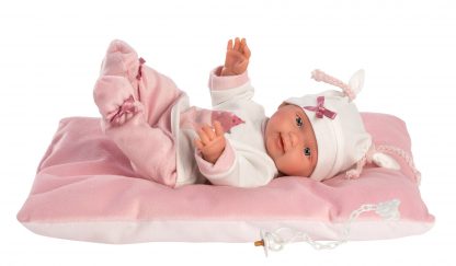 Llorens mini babypopje full body meisje met kleding deken en speen 26 cm - Afbeelding 2