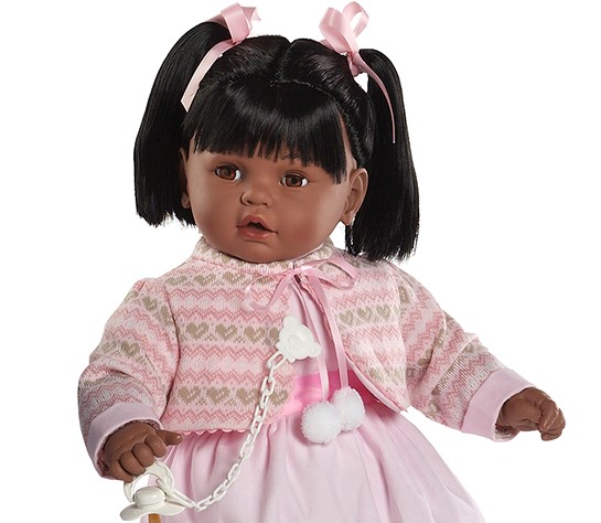 top Absoluut Concentratie Berbesa soft body pop donker met zwart lang haar speen en geluid 62 cm – Babypoppenshop – by Selintoys top Absoluut Concentratie Berbesa soft body pop donker met zwart lang haar speen en geluid 62 cm – Babypoppenshop – by Selintoys