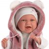 Llorens levensechte babypop soft body baby pop vrolijk met geluid kleding en speen 42 cm - Afbeelding 7
