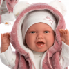 Llorens levensechte babypop soft body baby pop vrolijk met geluid kleding en speen 42 cm - Afbeelding 5