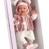 Llorens levensechte babypop soft body baby pop vrolijk met geluid kleding en speen 42 cm - Afbeelding 3
