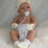 ADK0 Levensechte babypop newborn jongen fullbody met luier accessoires en speen 52 cm