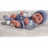 Antonio Juan levensechte babypop fullbody jongen met haar kleding kussen speen 43 cm - Afbeelding 20