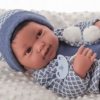 Antonio Juan levensechte babypop fullbody jongen met haar kleding kussen speen 43 cm - Afbeelding 12