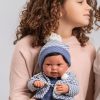 Antonio Juan levensechte babypop fullbody jongen met haar kleding kussen speen 43 cm - Afbeelding 8