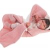 Antonio Juan levensechte babypop fullbody meisje met haar kleding deken en speen 33 cm - Afbeelding 6