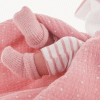 Antonio Juan levensechte babypop fullbody meisje met haar kleding deken en speen 33 cm - Afbeelding 5