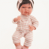 Antonio Juan levensechte babypop fullbody meisje met haar kleding deken en speen 33 cm - Afbeelding 11