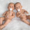Levensechte Babypop Newborn Tweeling Jongen en Meisje fullbody met speen 52 cm - Afbeelding 27