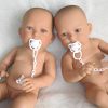 Levensechte Babypop Newborn Tweeling Jongen en Meisje fullbody met speen 52 cm - Afbeelding 10