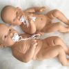 Levensechte Babypop Newborn Tweeling Jongen en Meisje fullbody met speen 52 cm - Afbeelding 5
