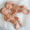 Levensechte Babypoppen Newborn Tweeling Jongen en Meisje fullbody 52 cm - Afbeelding 6