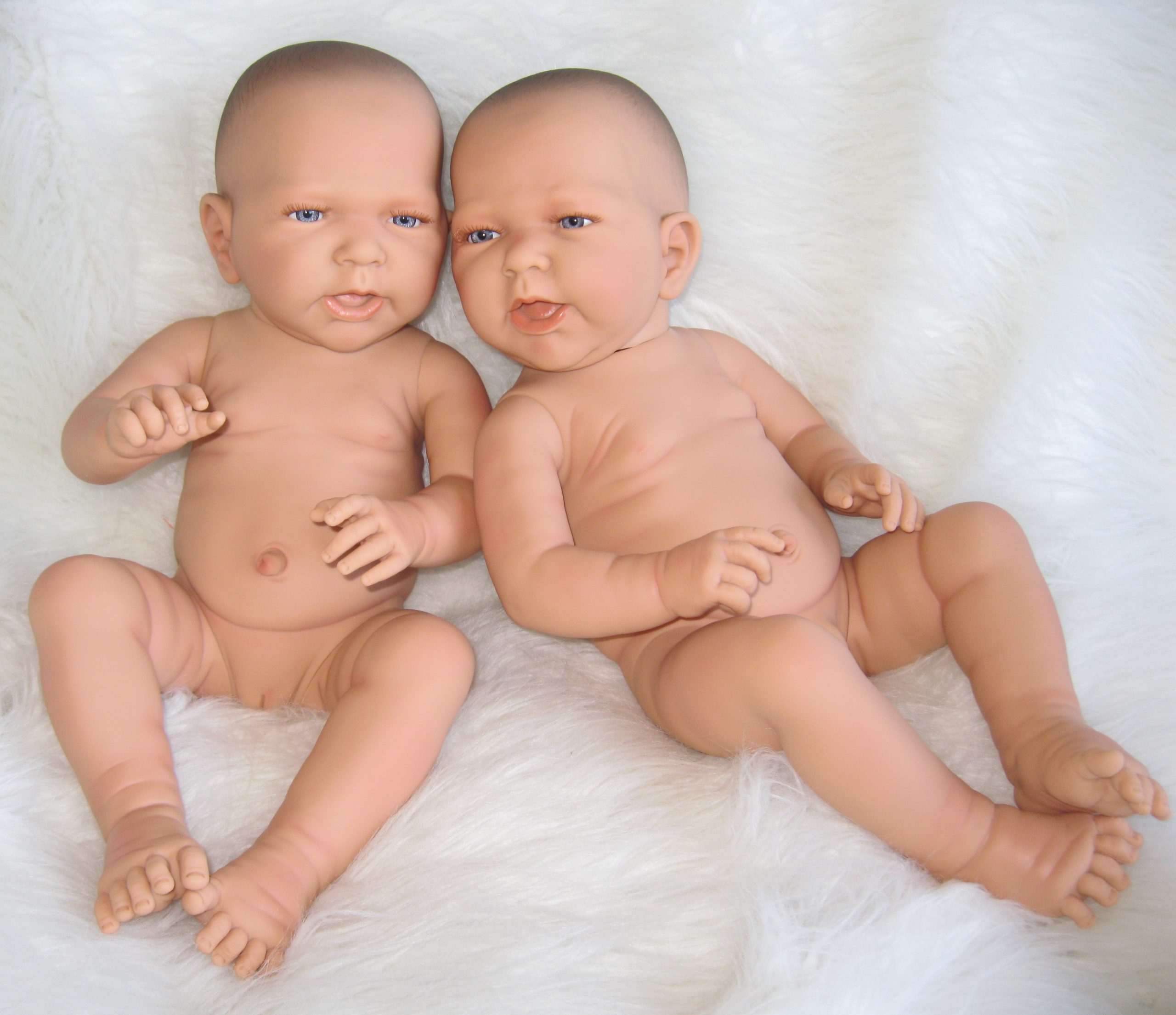 Levensechte Babypoppen Doro Tweeling Jongen en Meisje 52 cm – Babypoppenshop – by Selintoys